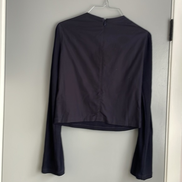 3.1 Phillip Lim navy long sleeve top, size S - Picture 2 of 8